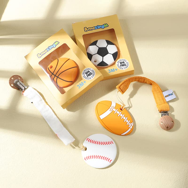 AmazingM baby-stroller clip teether enables on-the-go use.