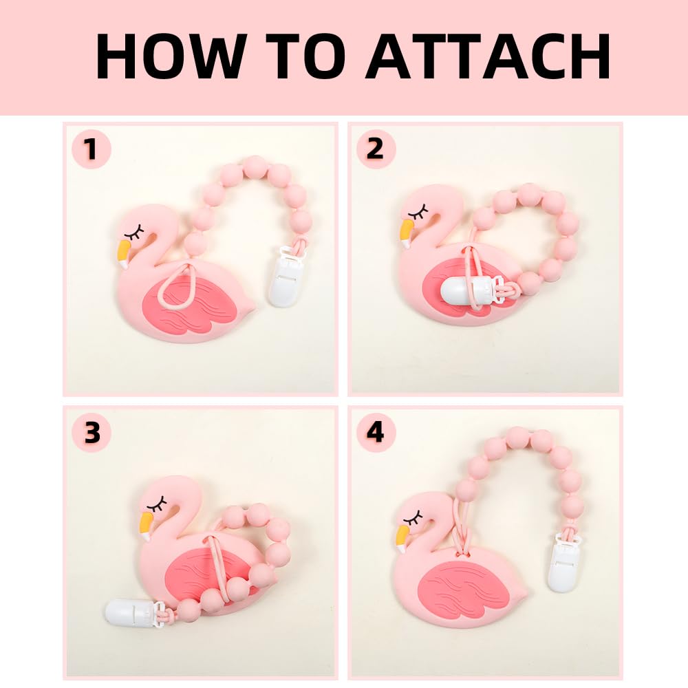 AmazingM BPA-free silicone teether safe for chewing