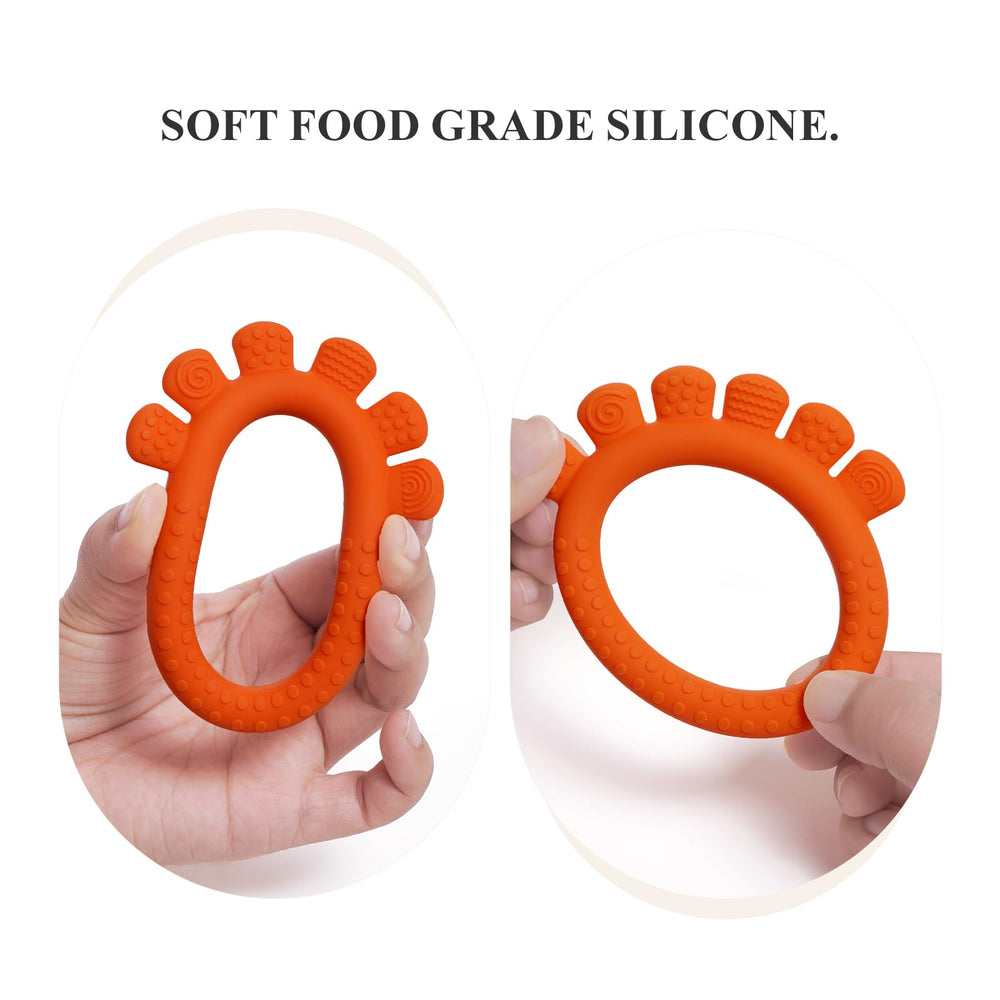 AmazingM easy-grasp teether at 3.15 inches helps little hands hold