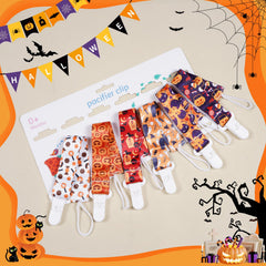 AmazingM paci clip witch pattern helps prevent pacifier drops on daily walks