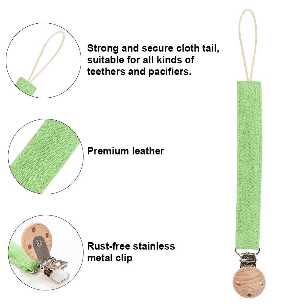 AmazingM pacifier clip attached to baby's clothing for secure transport