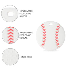 AmazingM silicone teether textured surface for safe chewing.