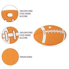 AmazingM teether with textured surface provides varied gum stimulation.