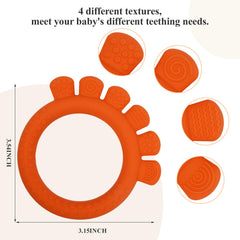 AmazingM teether textured surfaces for soothing gums during teething sessions