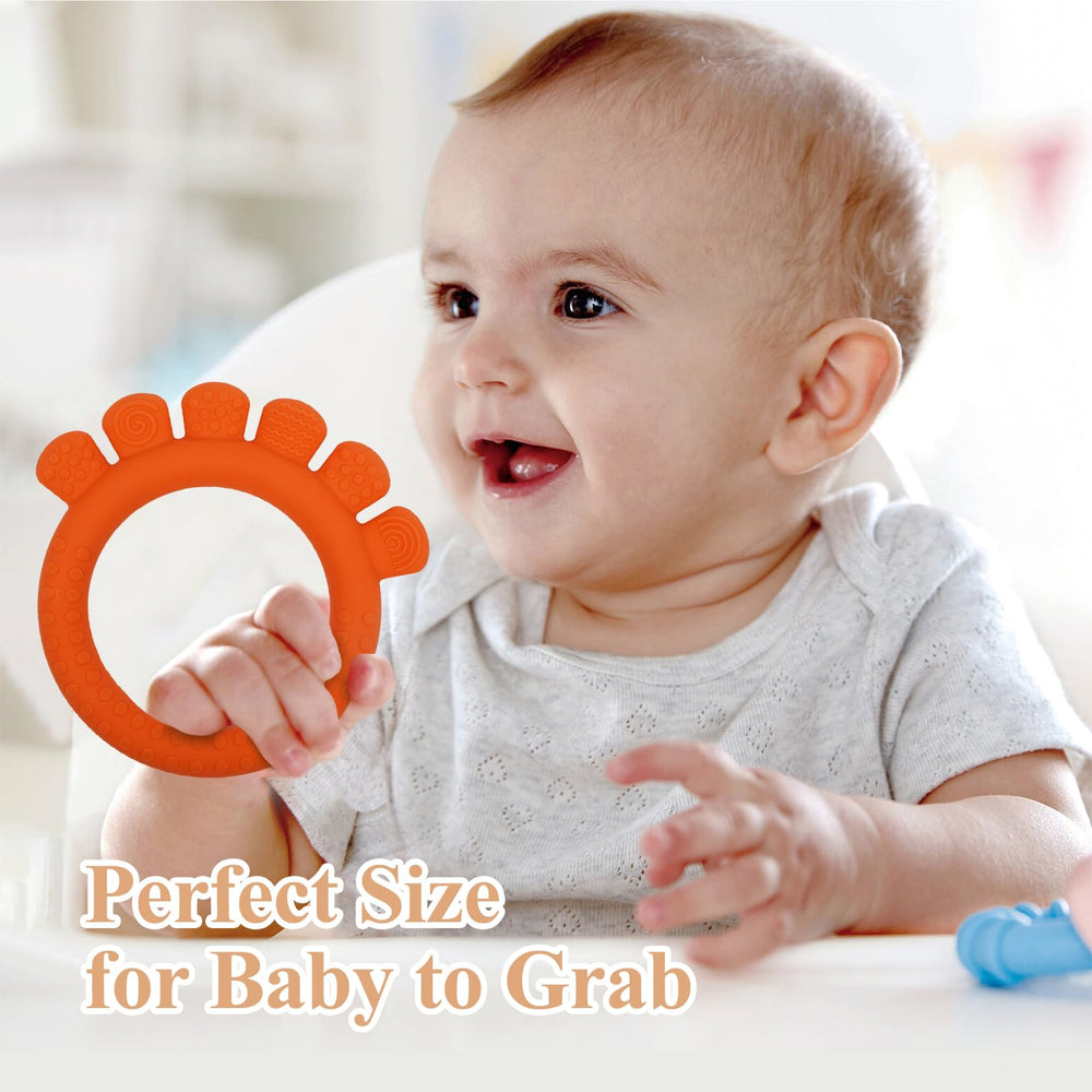 AmazingM variety teething toys offer animal, car, and food shapes