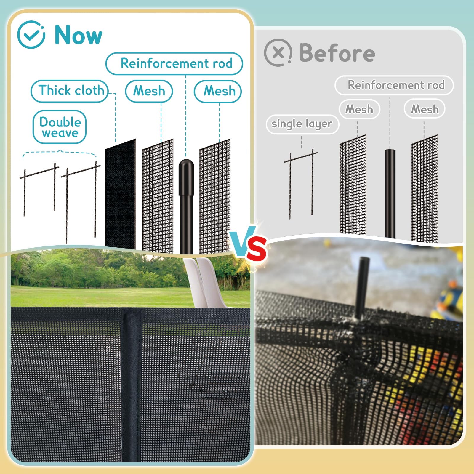 AMAZKRUS gate with fiberglass reinforcement for sturdy use.