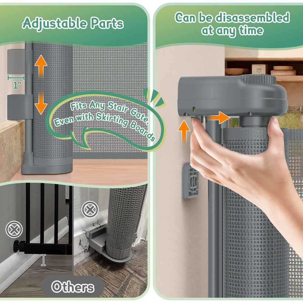 AMAZKRUS mesh fabric close-up demonstrates safe, easy-to-clean material.