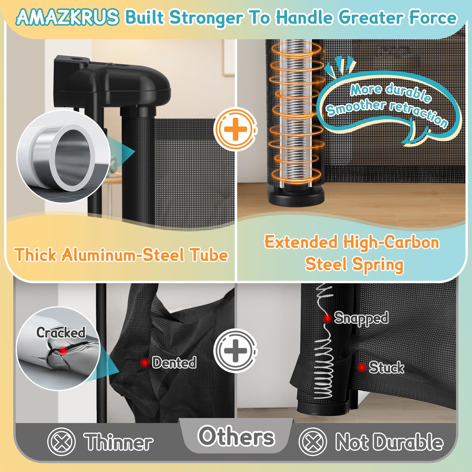 AMAZKRUS one hand operation feature for quick passage.