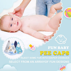 AMAZYC-US baby boy pee covers style 03 with cone shape for better protection