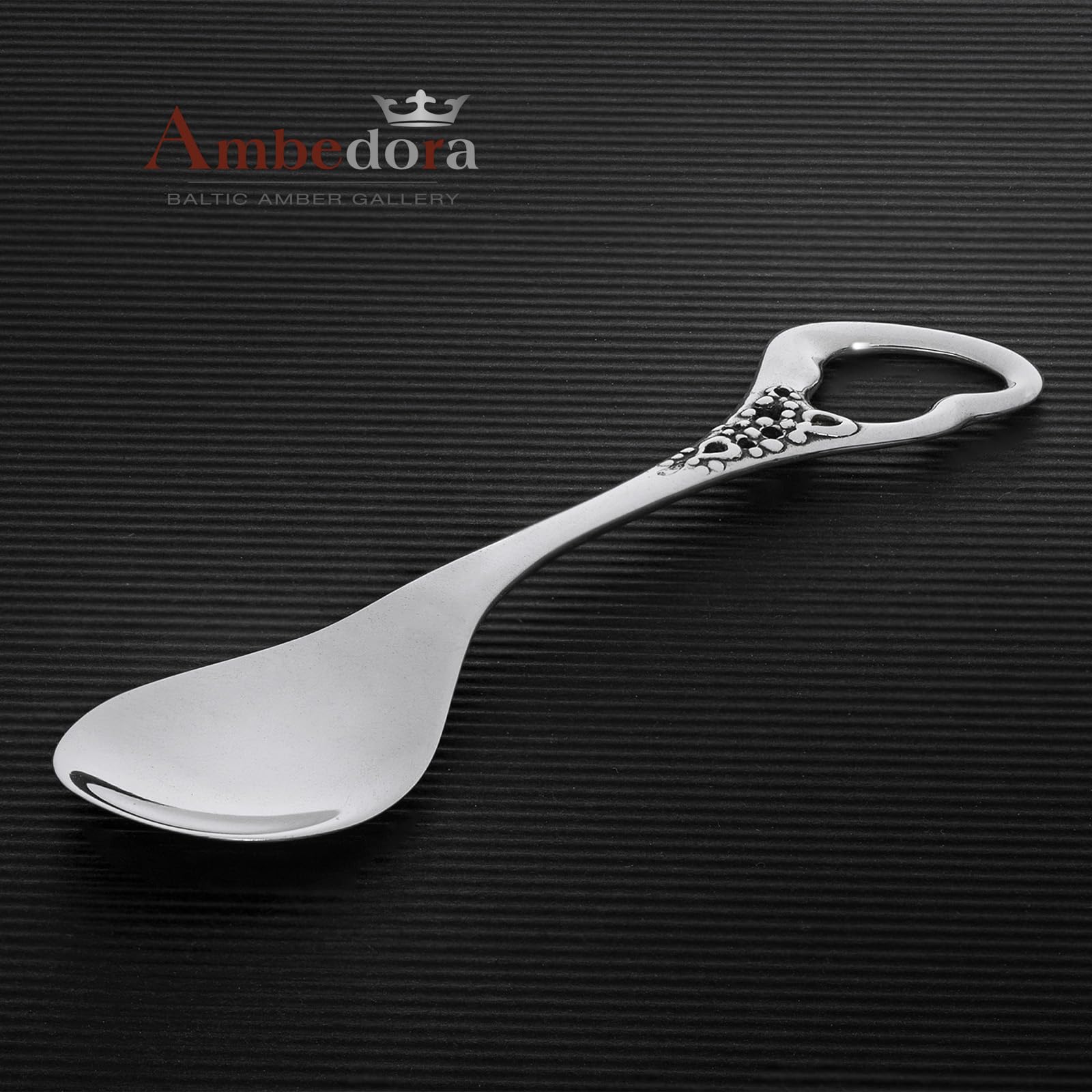 Ambedora spoon heart-ended handle, elegant gift idea for keepsakes