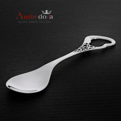 Ambedora spoon heart-ended handle, elegant gift idea for keepsakes