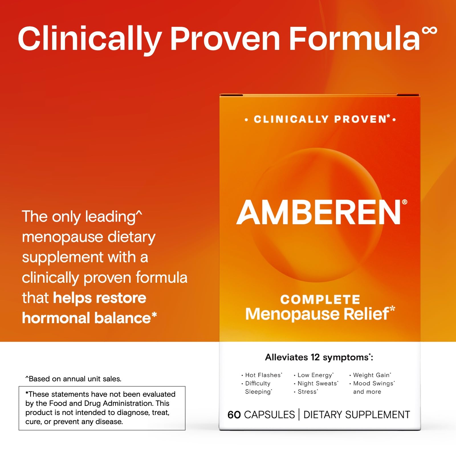 Amberen clinical trial-inspired graphic suggesting multi-symptom relief.