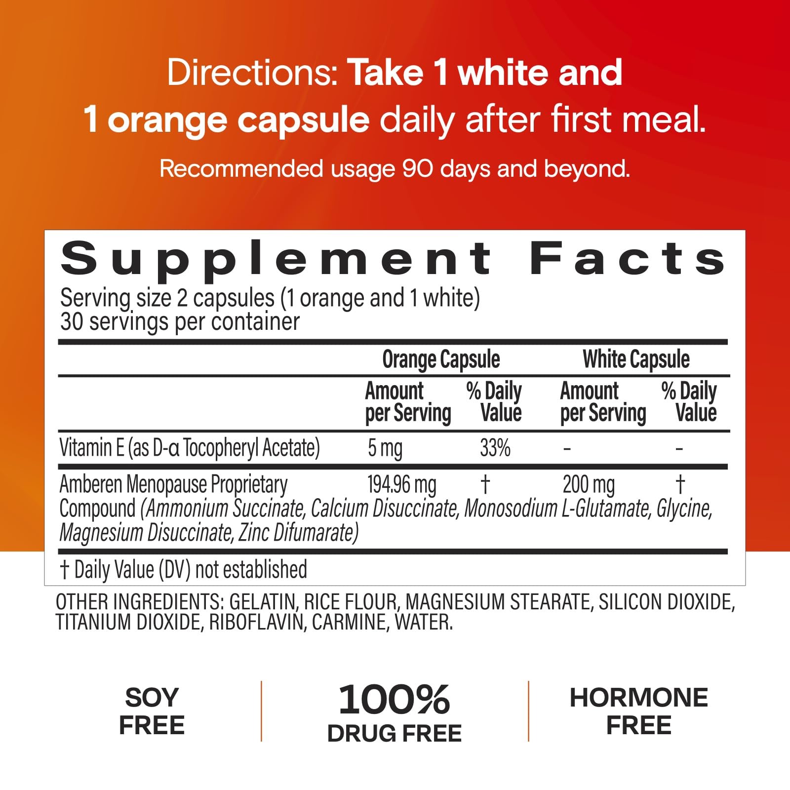 Morning routine with Amberen for sustained daily energy.