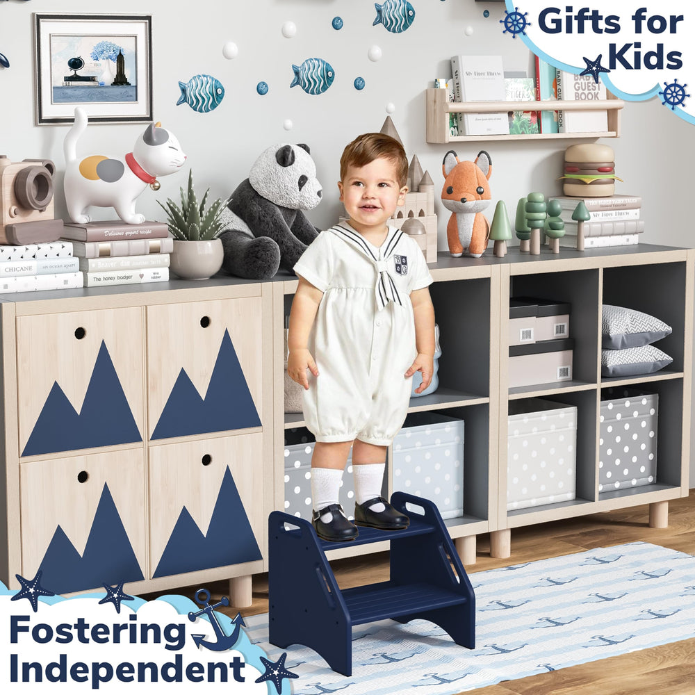 Ideal for kitchen sinks and bathroom routines for kids.
