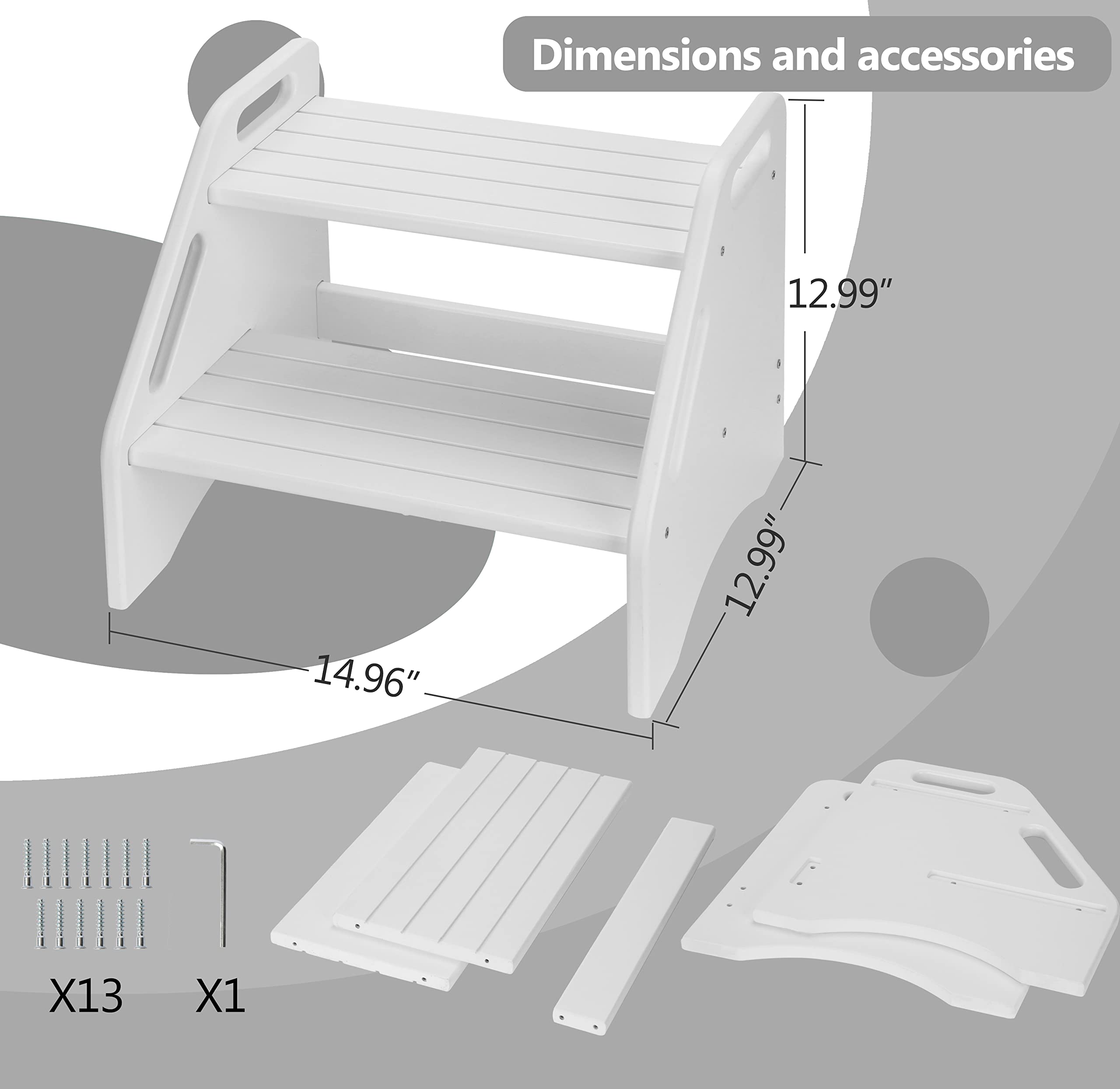 AMBIRD non-slip pads close-up showing stability on bathroom and kitchen floors