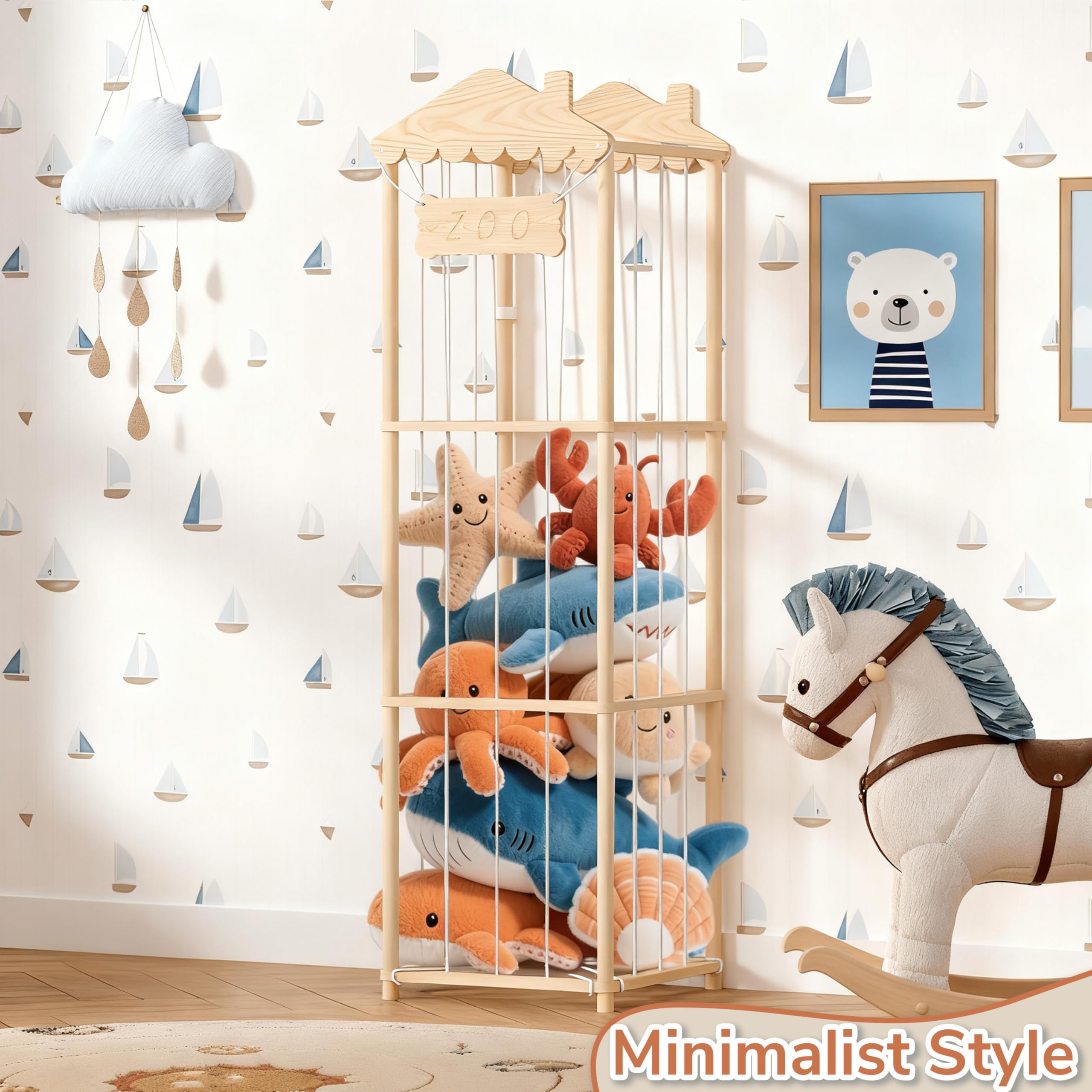 AMBIRD room-friendly design adds decorative charm while organizing play areas.