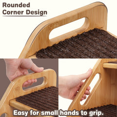 AMBIRD step stool with 13.2-inch height suits both kids and adults.
