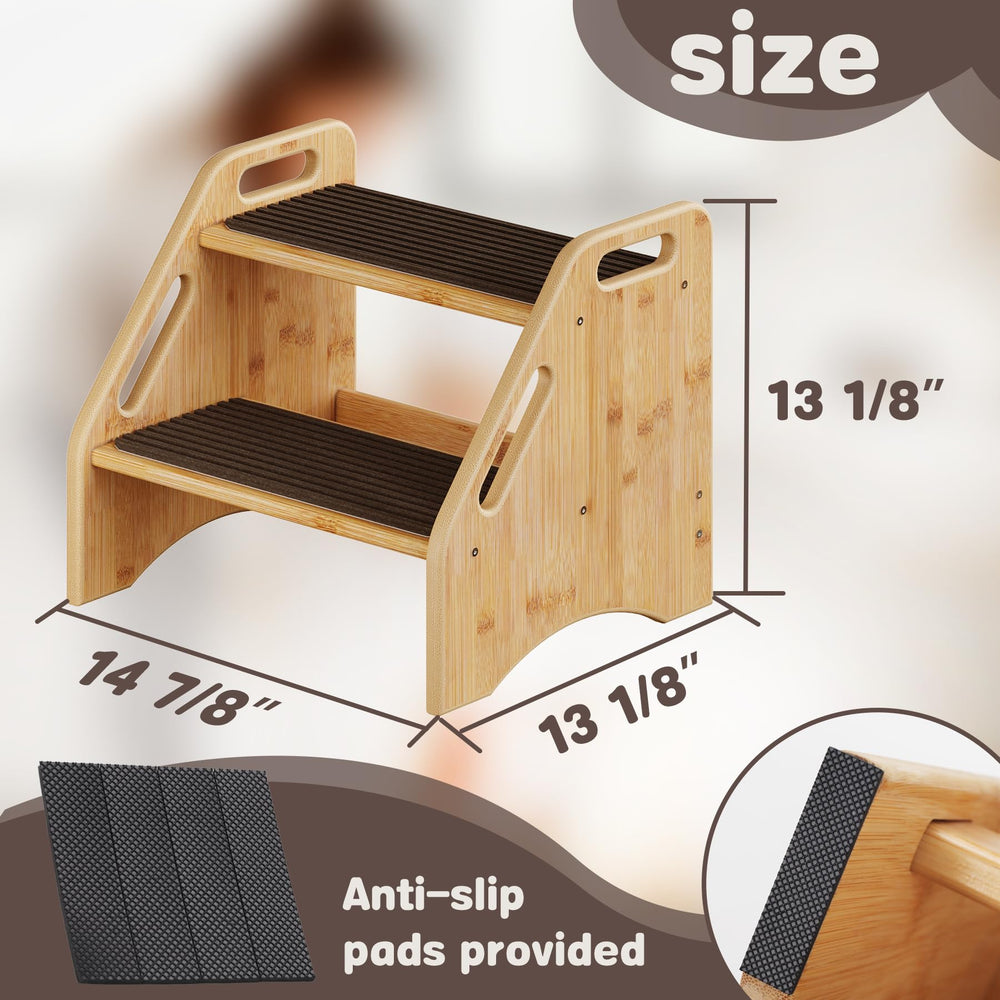 AMBIRD stool includes convenient handles for easy carrying and repositioning.