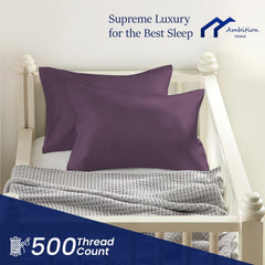 Ambition Home Egyptian cotton 500TC close-up shows smooth, durable weave.