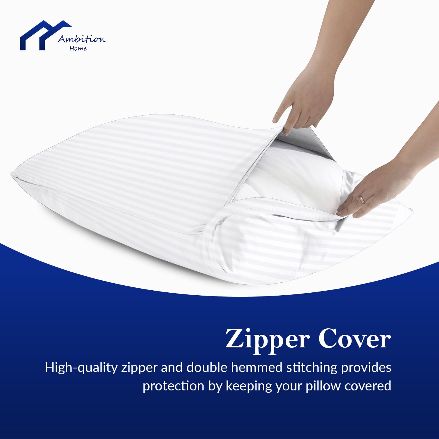 Travel-friendly 16x22 inch case fits standard youth pillows.