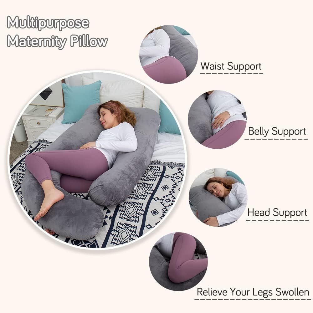 AMCATON side-sleep setup shows torso and hip alignment for comfort.