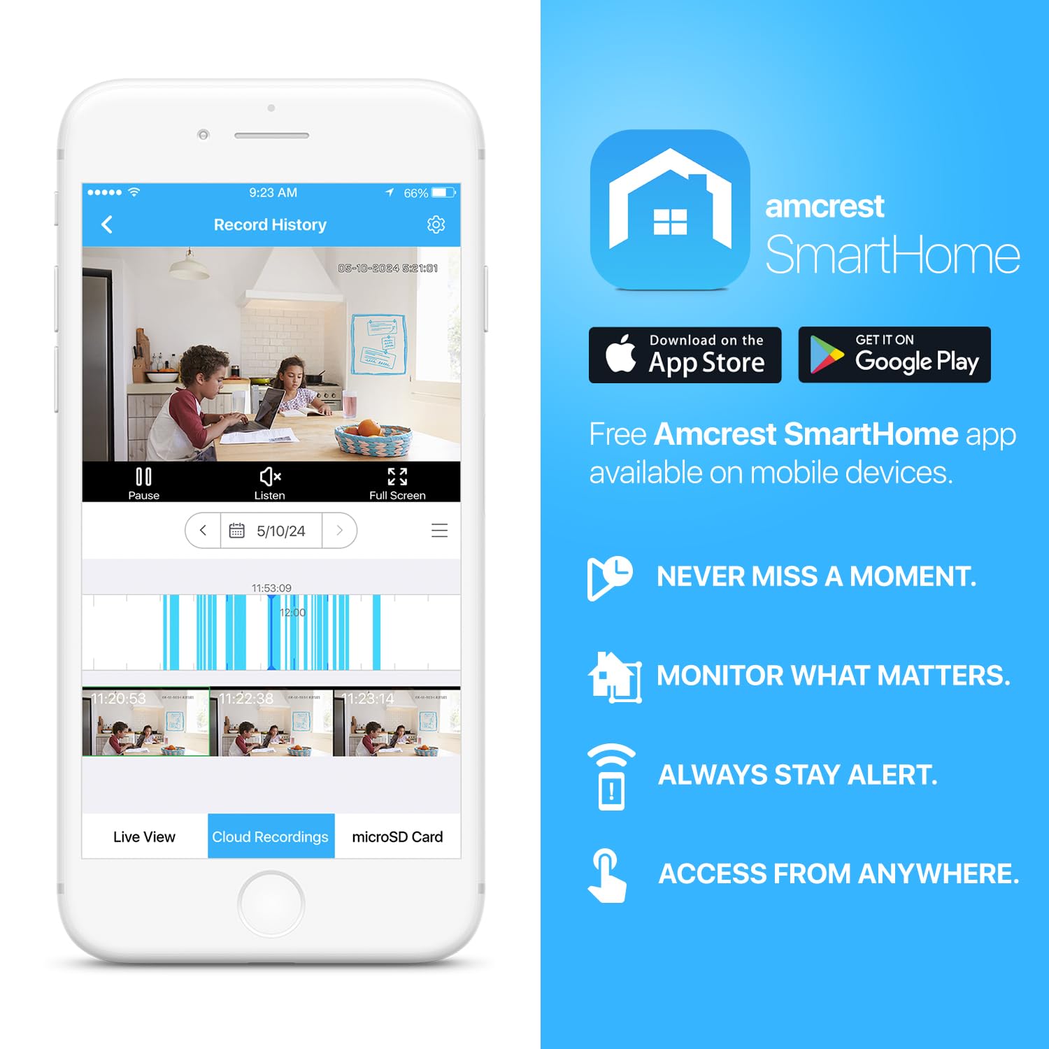 Amcrest ASH21 Alexa compatibility enables voice-enabled monitoring