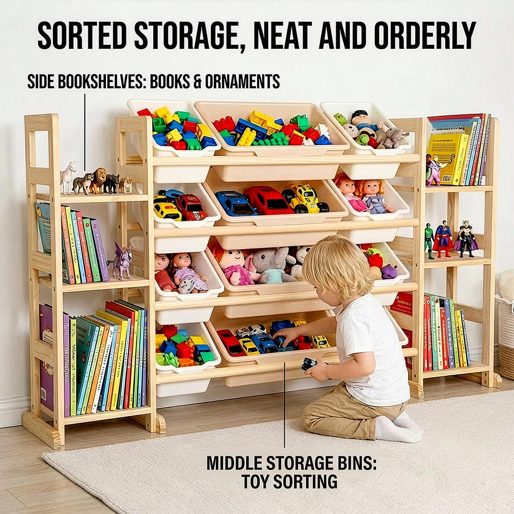 Amdermi solid pine wood construction blends durability with style