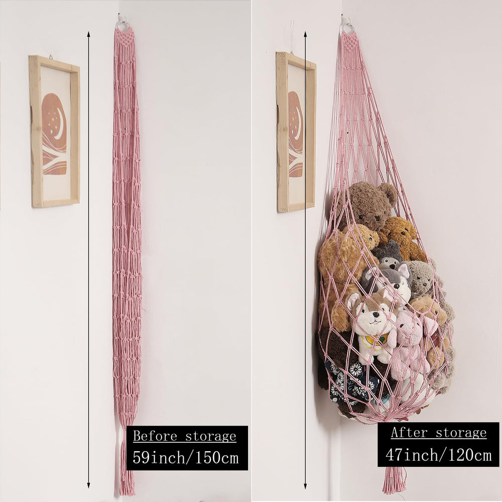 Amdermi hammock showcases 360-degree rotation for easy plush toy access