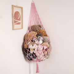 Amdermi stuffed animal hammock corner: space-saving storage for plush toys.