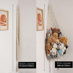 Amdermi hammock with 360-degree rotation for easy plush toy access