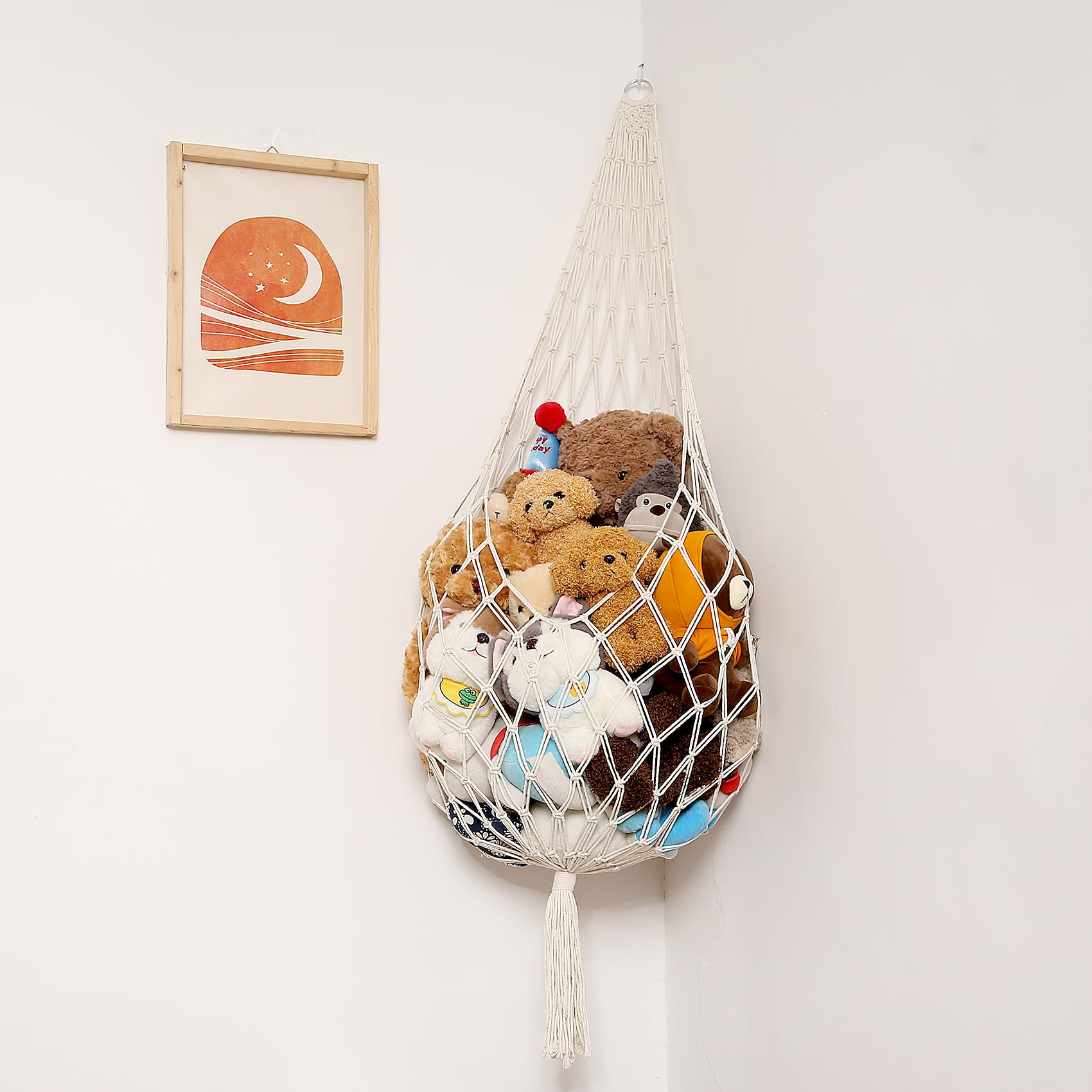 Amdermi cream hammock with color options to match room themes