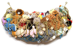 Amdermi stuffed animal hammock wall mount displaying plush toys neatly organized