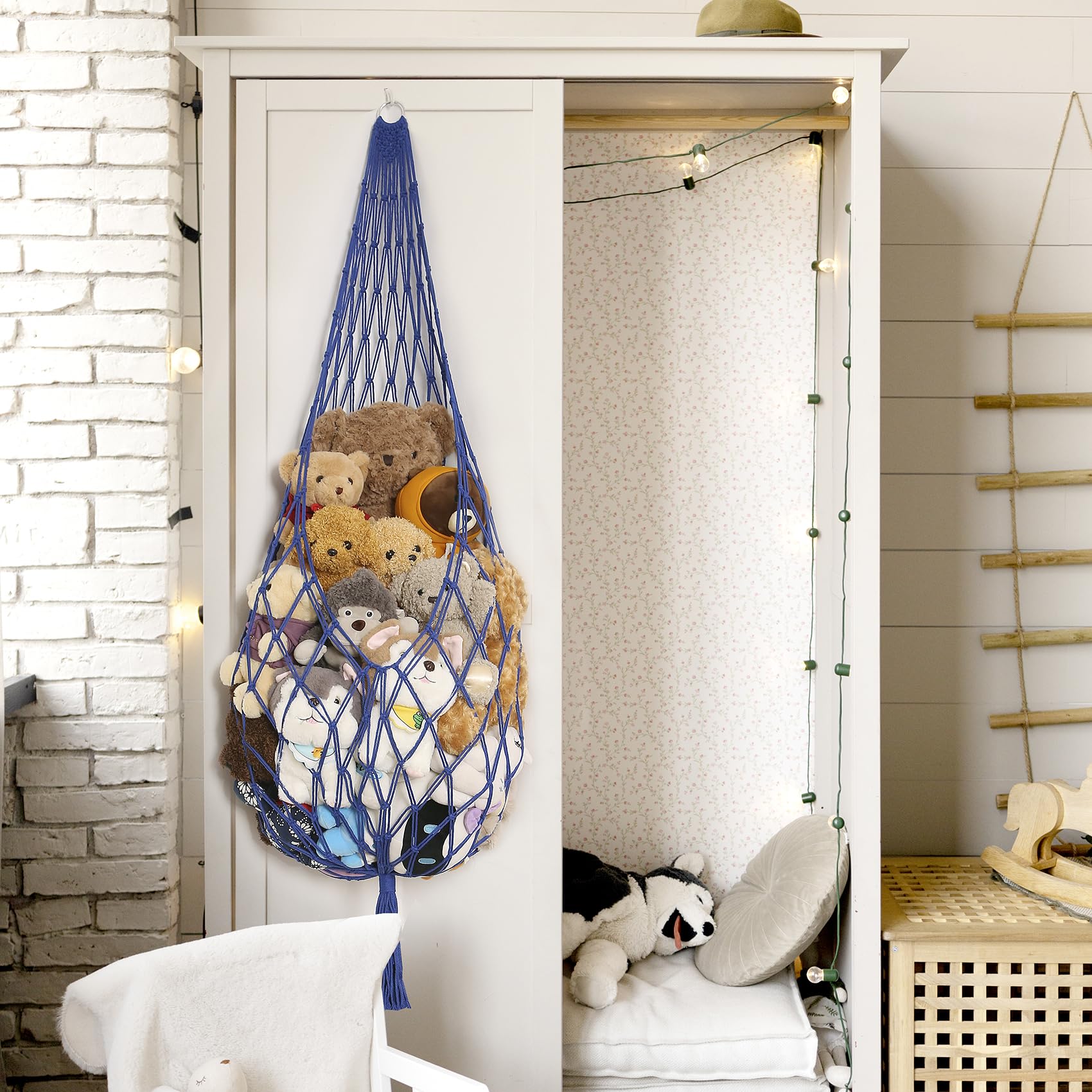 Amdermi blue XL decor-friendly toy storage for playrooms and bedrooms
