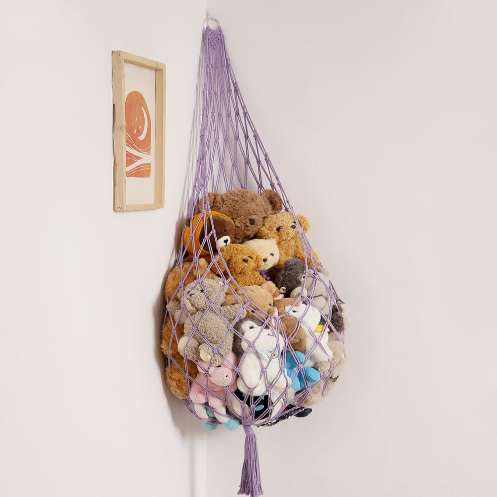 Amdermi Upgrade stuffed animal hammock hanging saves space while organizing plush toys.