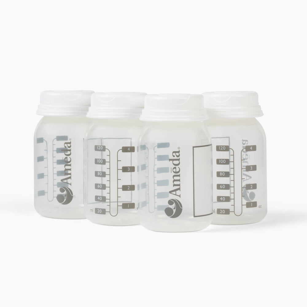 Ameda bottle cap seals securely for leak-free storage.