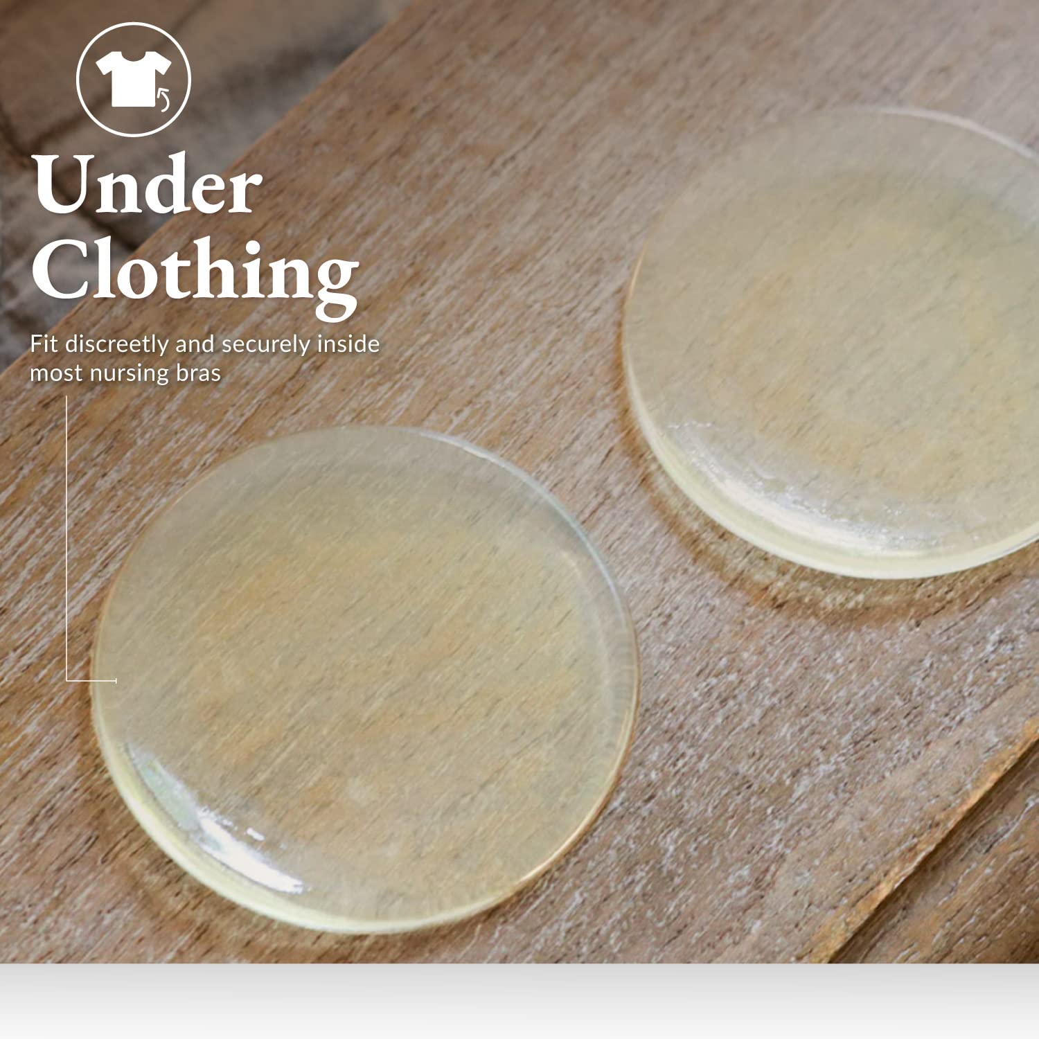 Ameda ComfortGel reusable pads for on-the-go breastfeeding support.