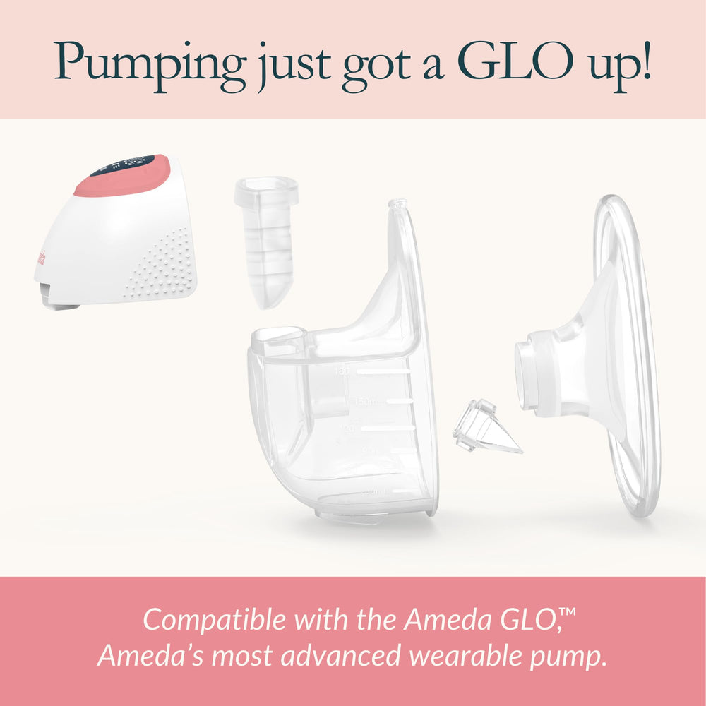 Ameda GLO collection cup BPA-free materials designed for safe daily use.