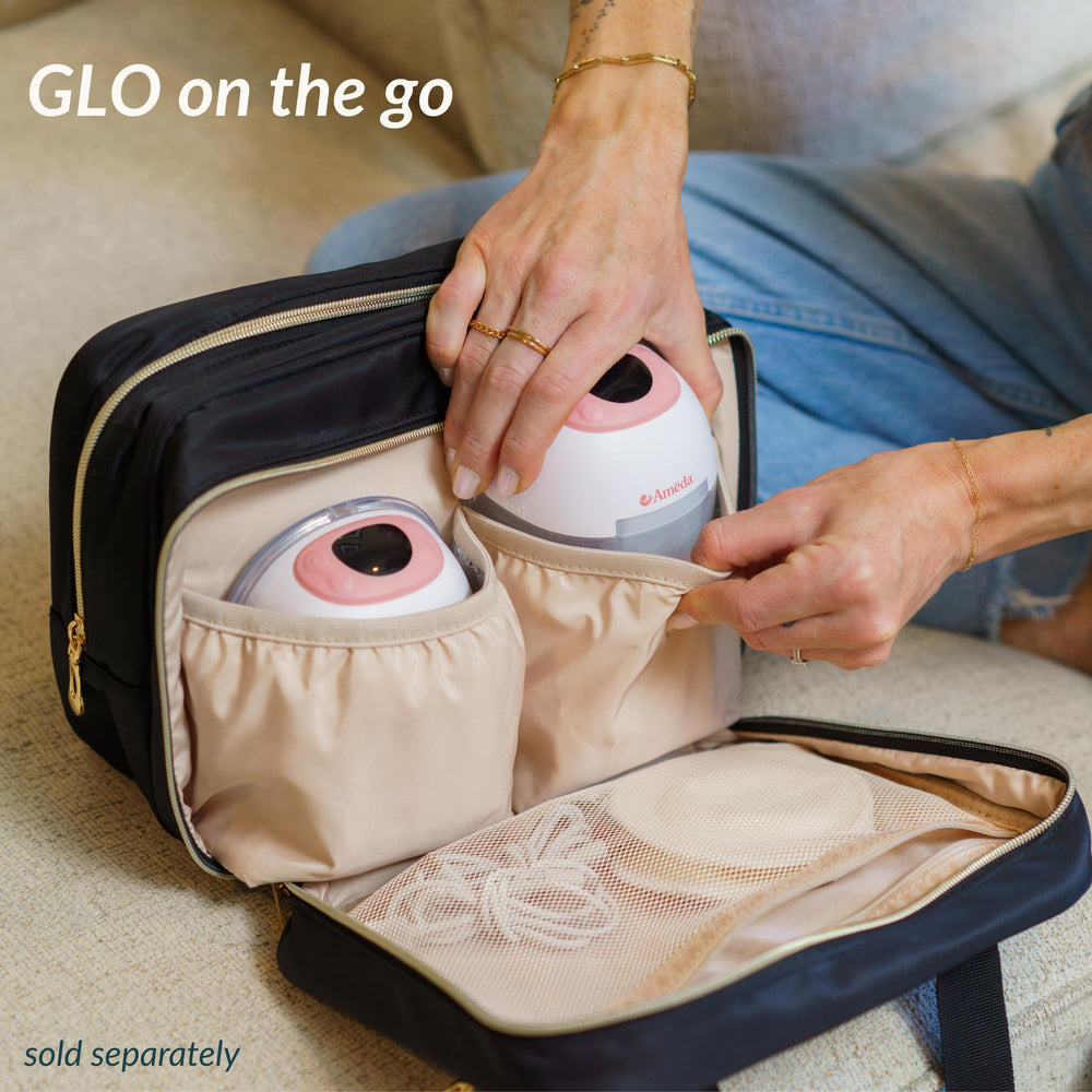 Ameda GLO collection cups hold 6 oz each.