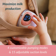 Ameda GLO mimics natural nursing rhythms in this design.