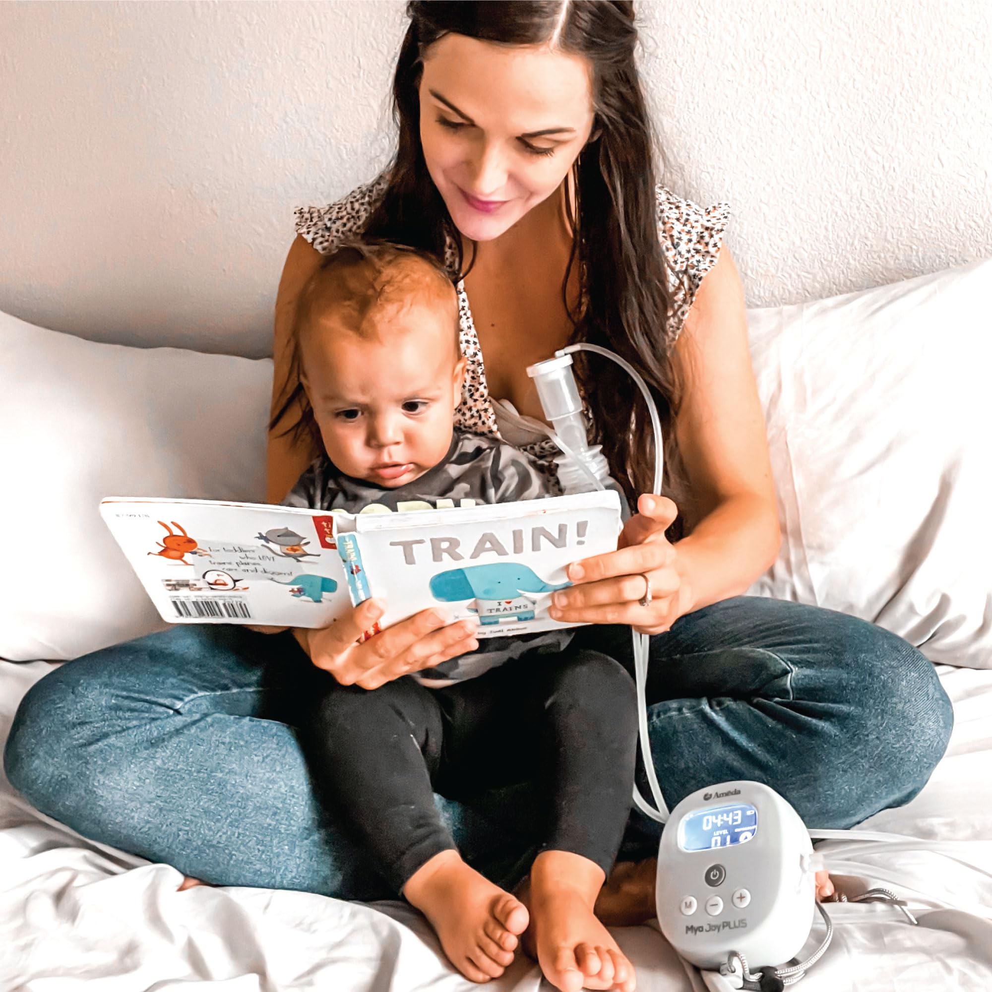 Ameda Mya Joy Plus hospital-grade suction illustration