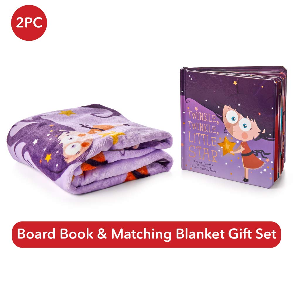 American Blanket Company Binks and Books snuggle shot illustrating baby-friendly comfort on the go.