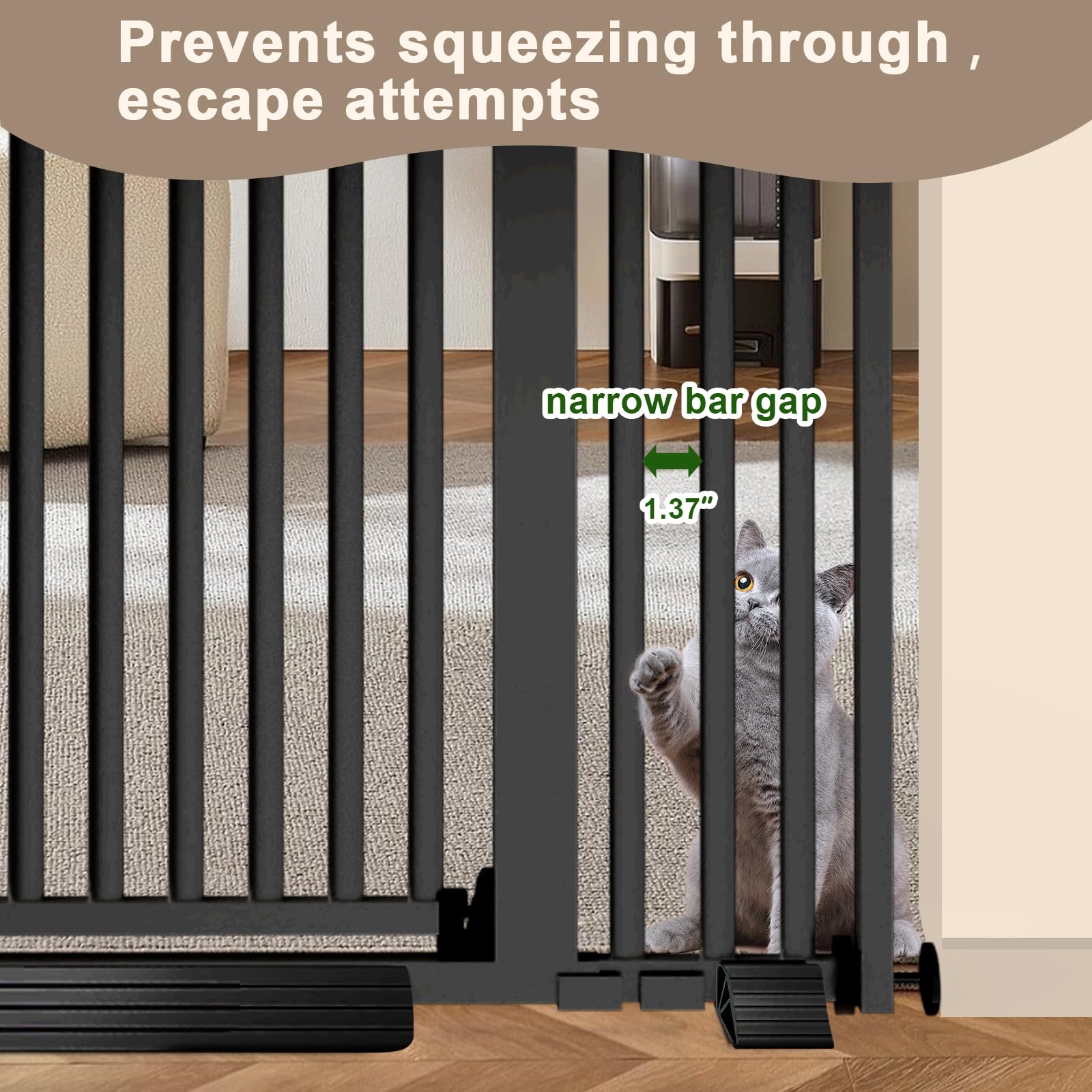 Auto-close feature at 90 degrees on the Amibud gate