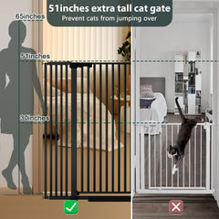 Amibud auto-close design helps keep curious cats safely contained.