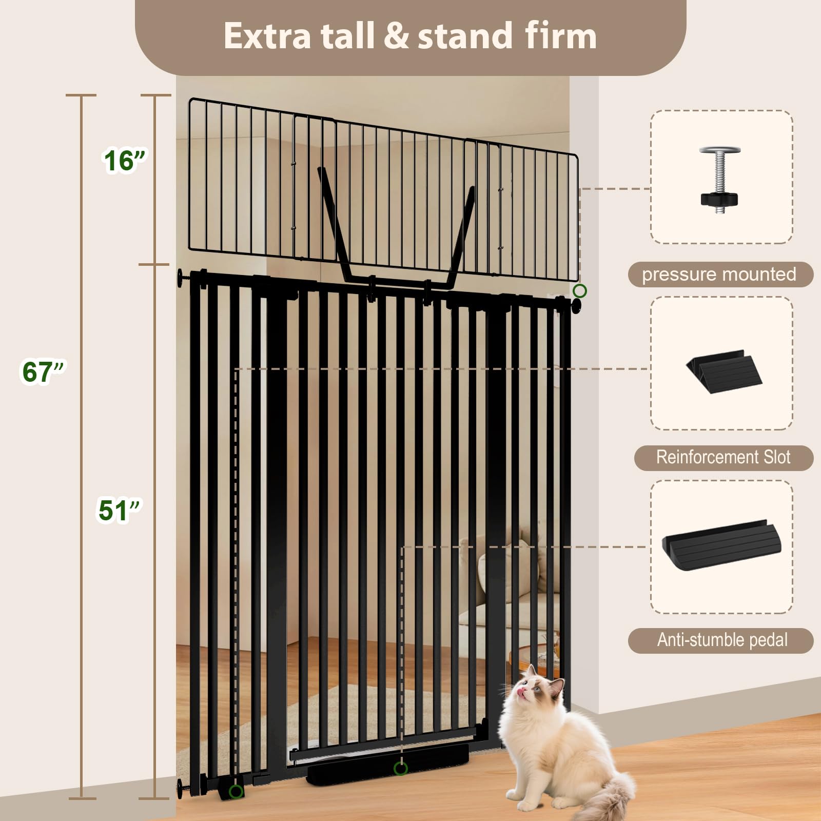 Walk-through design of Amibud gate for easy passage