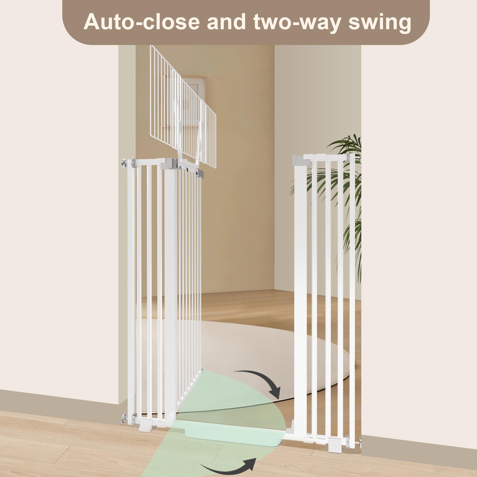 Amibud narrow 2.17-inch spacing prevents small pets from sneaking through.