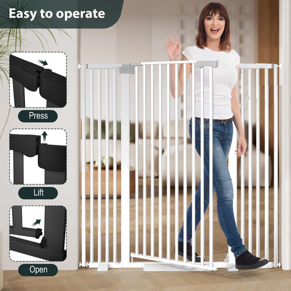 Amibud gate in hallway offers versatile pet containment