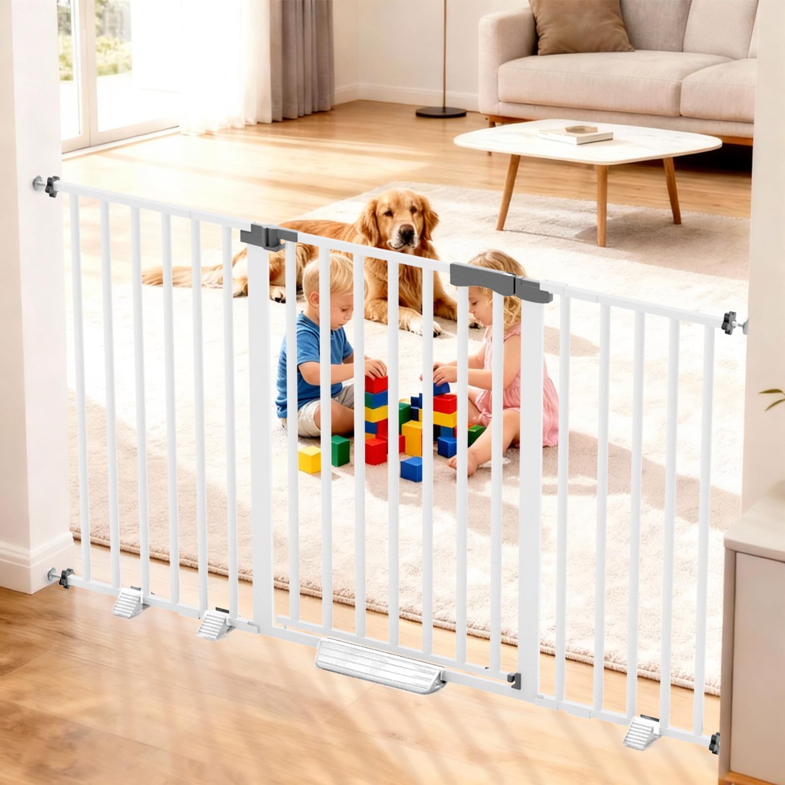 Amibud gate for various openings of 54.7 to 63.0 inches width.