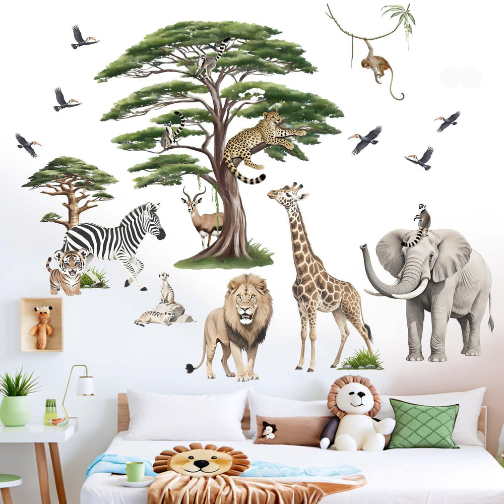 Amimagen baby nursery wall decal setup for quick, damage free decorating