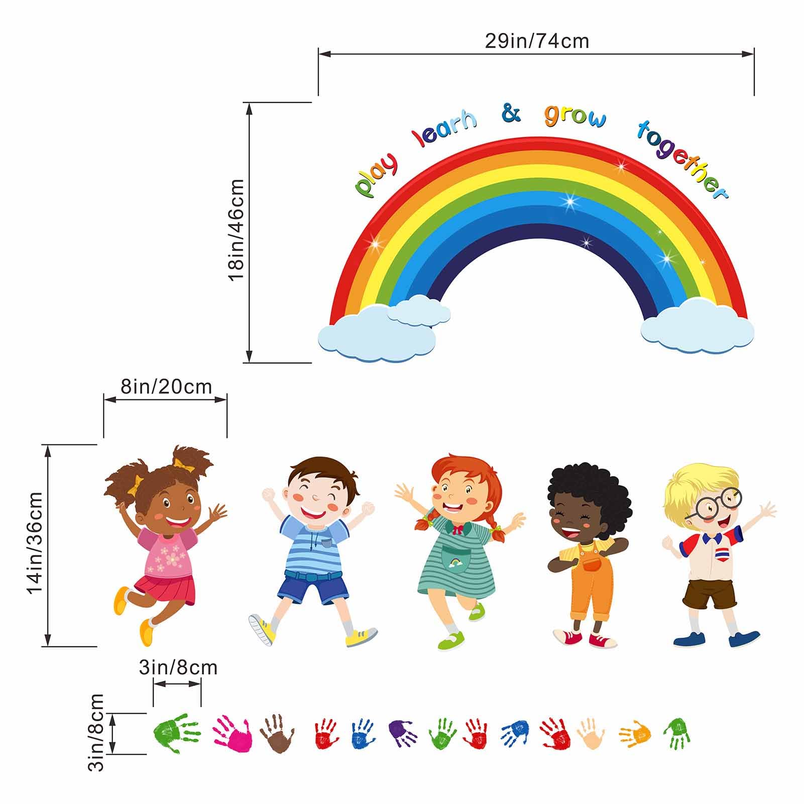 Amimagen baby nursery wall stickers create a soothing colorful backdrop for early moments