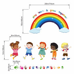Amimagen baby nursery wall stickers create a soothing colorful backdrop for early moments